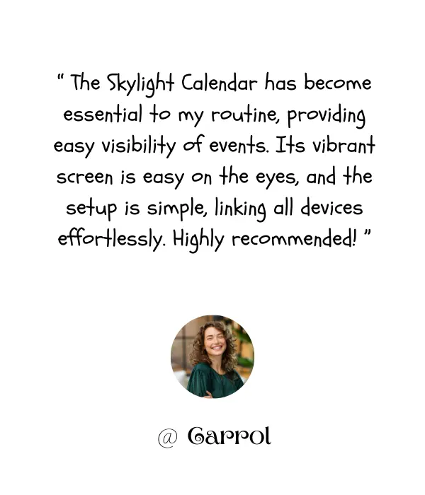 Skylight Calendar Reviews